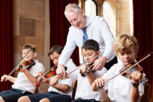 St Mary's Cathedral College's junior school music program includes music tuition and ensembles in a range of genres. Photo: David Swift